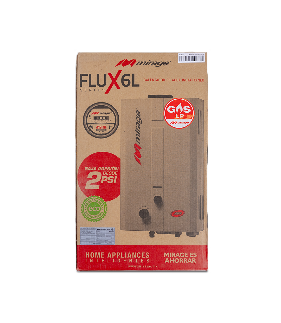 Boiler de paso FLUX 6L gas LP